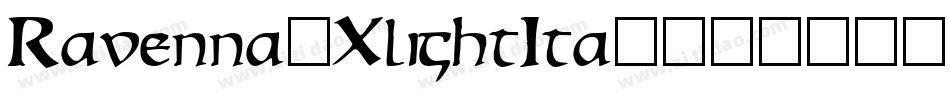 Ravenna-XlightIta字体转换