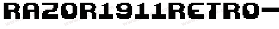 Razor1911Retro-vnYZ字体转换