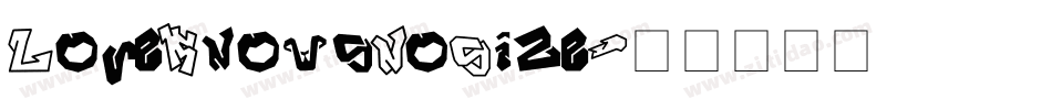 LoveKnowsNoSize字体转换