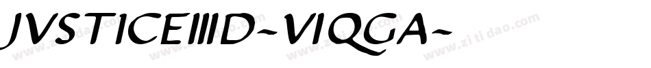 Justice3D-6qGA字体转换