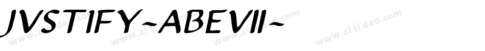 Justify-ABe7字体转换