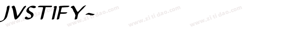 Justify字体转换