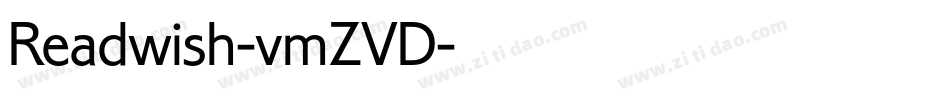 Readwish-vmZVD字体转换