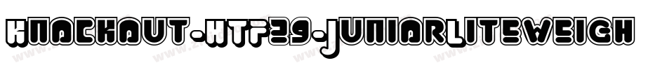 Knockout-HTF29-JuniorLiteweight字体转换