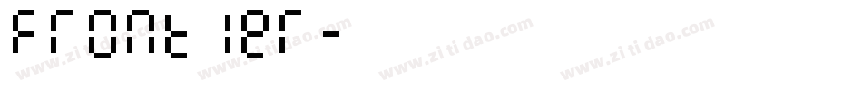 Frontier字体转换