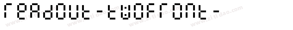 Readout-TwoFront字体转换