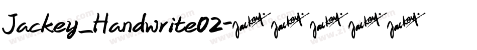Jackey_Handwrite02字体转换
