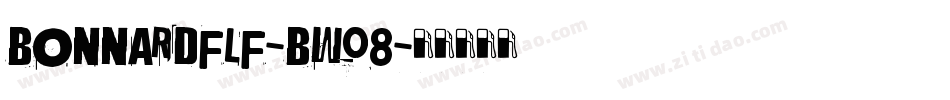 Bonnardflf-BW08字体转换