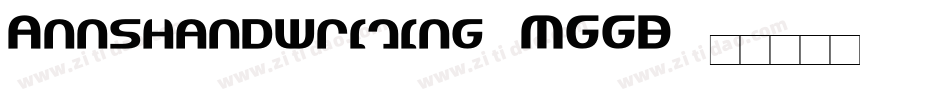 Annshandwriting-MGGB字体转换