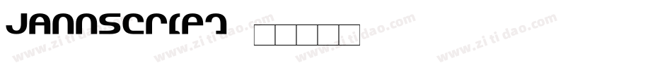jannscript字体转换