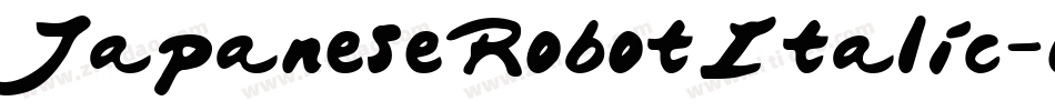 JapaneseRobotItalic-owwXz字体转换