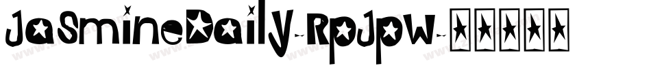 JasmineDaily-RpJpW字体转换