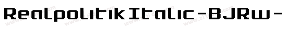 RealpolitikItalic-BJRw字体转换