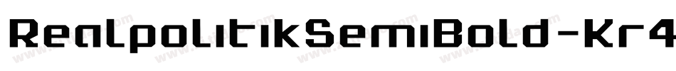 RealpolitikSemiBold-Kr4X字体转换