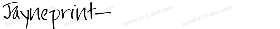 Jayneprint字体转换