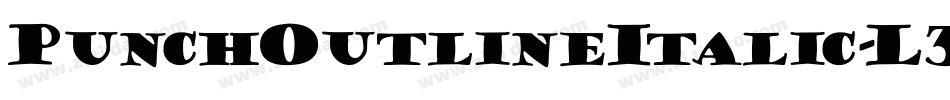 PunchOutlineItalic-L38mD字体转换
