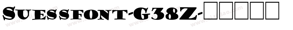 Suessfont-G38Z字体转换