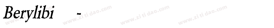 Berylibi手机版字体转换