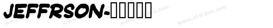 Jeffrson字体转换