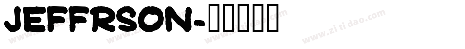 Jeffrson字体转换