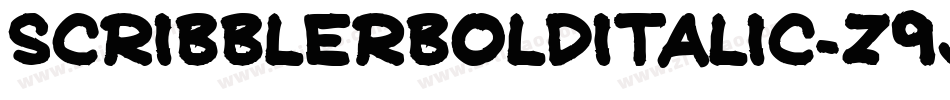 ScribblerBoldItalic-Z9Jl字体转换