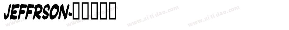Jeffrson字体转换