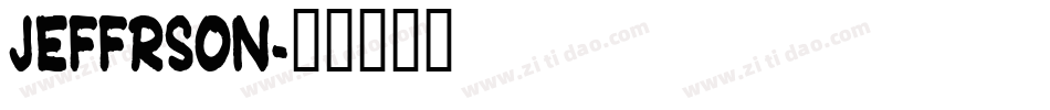Jeffrson字体转换