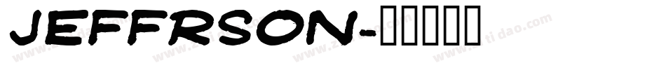 Jeffrson字体转换