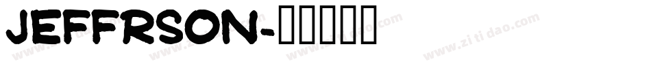 Jeffrson字体转换