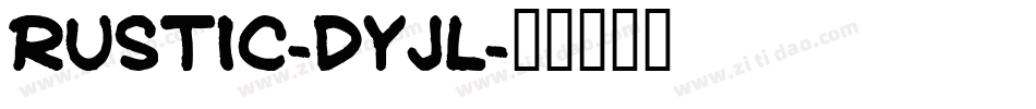 Rustic-dyJl字体转换