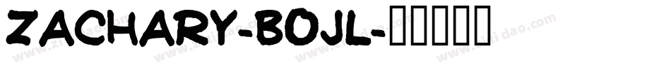 Zachary-B0Jl字体转换