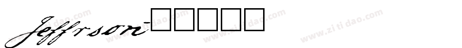 Jeffrson字体转换