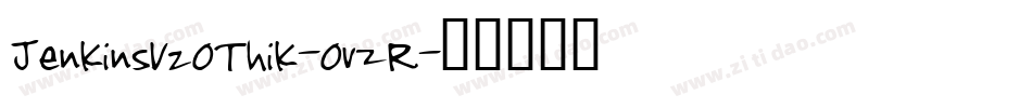 JenkinsV20Thik-0vzR字体转换