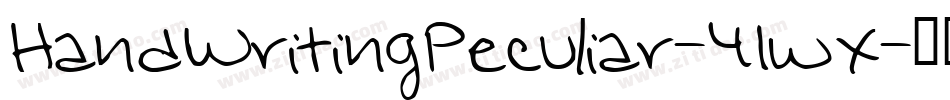 HandWritingPeculiar-41wx字体转换