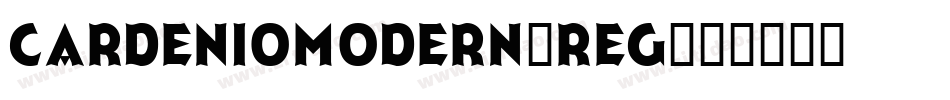 CardenioModern-Reg字体转换