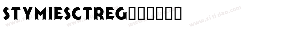 StymieSCTReg字体转换