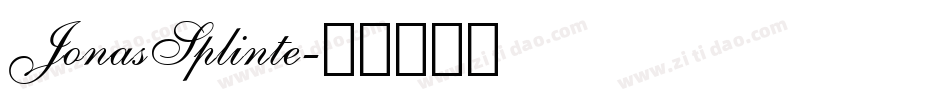 JonasSplinte字体转换