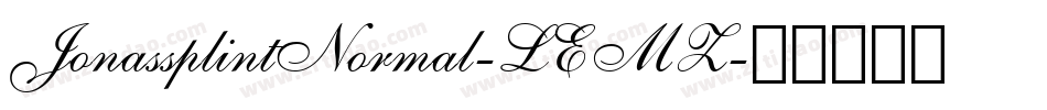 JonassplintNormal-LEMZ字体转换