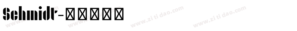 Schmidt字体转换