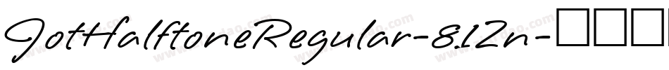 JotHalftoneRegular-81Zn字体转换