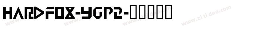 HardFox-yGP2字体转换