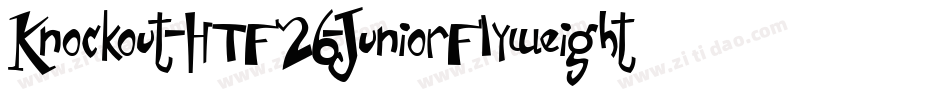 Knockout-HTF26-JuniorFlyweight字体转换