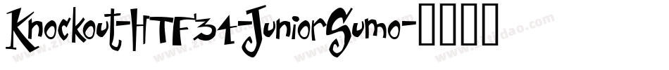 Knockout-HTF34-JuniorSumo字体转换