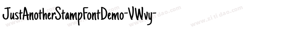 JustAnotherStampFontDemo-VWvy字体转换 JustAnotherStampFontDemo-VWvy字体转换