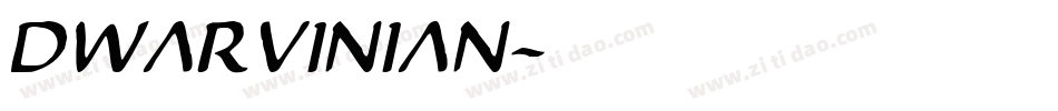 Dwarvinian字体转换
