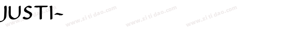 JUSTI字体转换