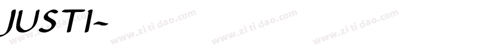 JUSTI字体转换