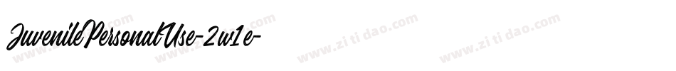 JuvenilePersonalUse-2w1e字体转换