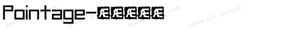 Pointage字体转换