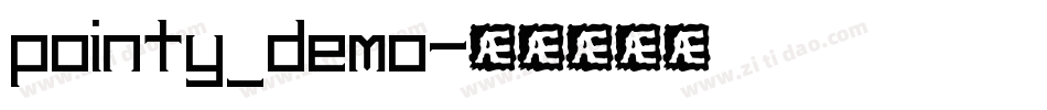 pointy_demo字体转换